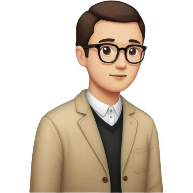 a person looking at art in a museum emoji