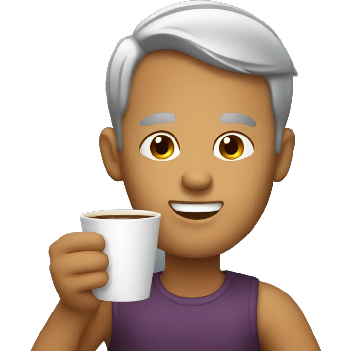 Drinking coffee  emoji