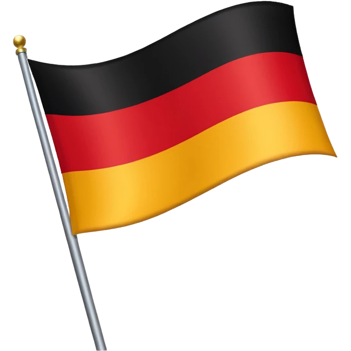 German flag on flagpole emoji
