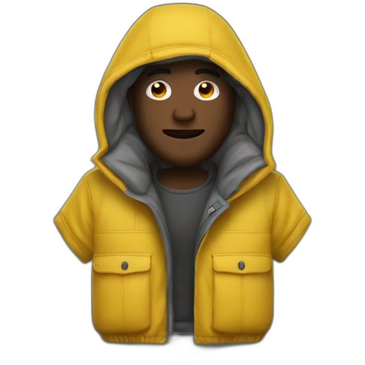 Homme cagoule emoji