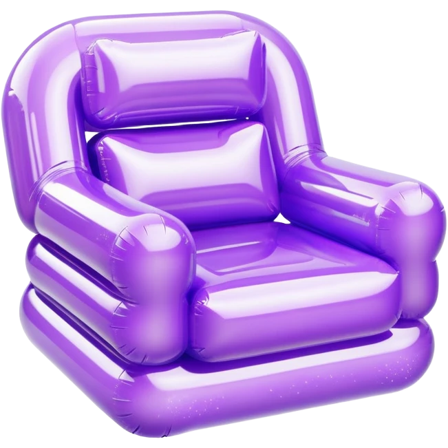 90’s Sparkly inflatable chair emoji