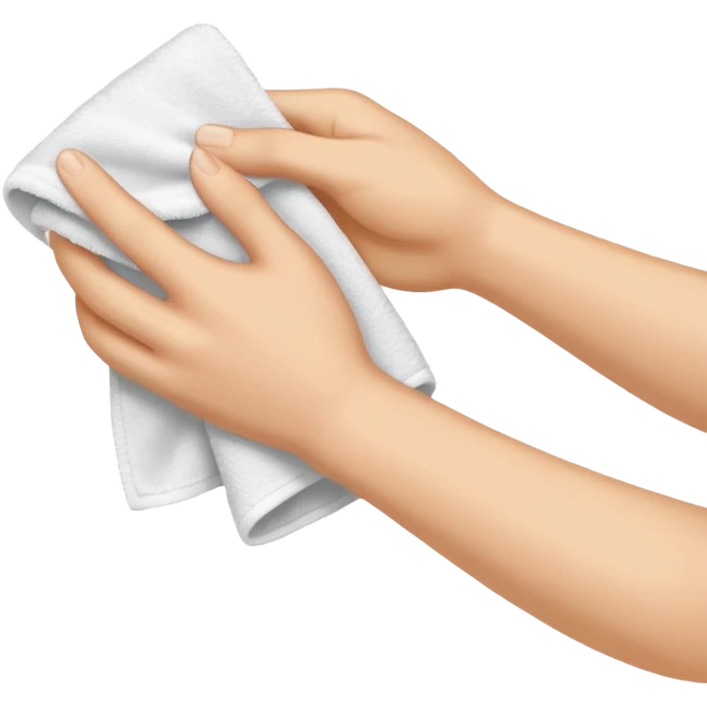 wipe with a towel emoji