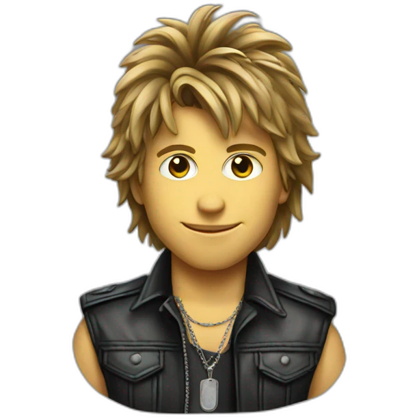 Young Bon jovi emoji