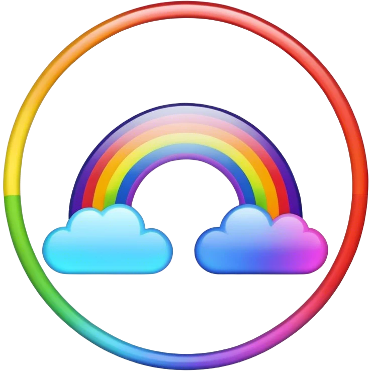 Rainbow circle  emoji