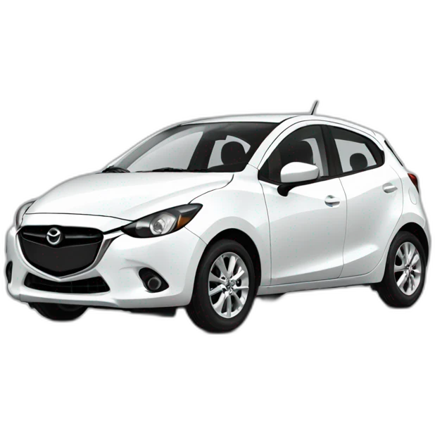 mazda 2 white emoji