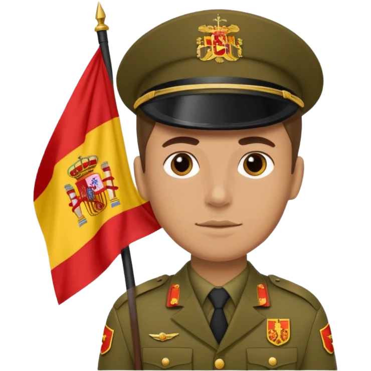 Soldado con bandera de la segnda republica española emoji