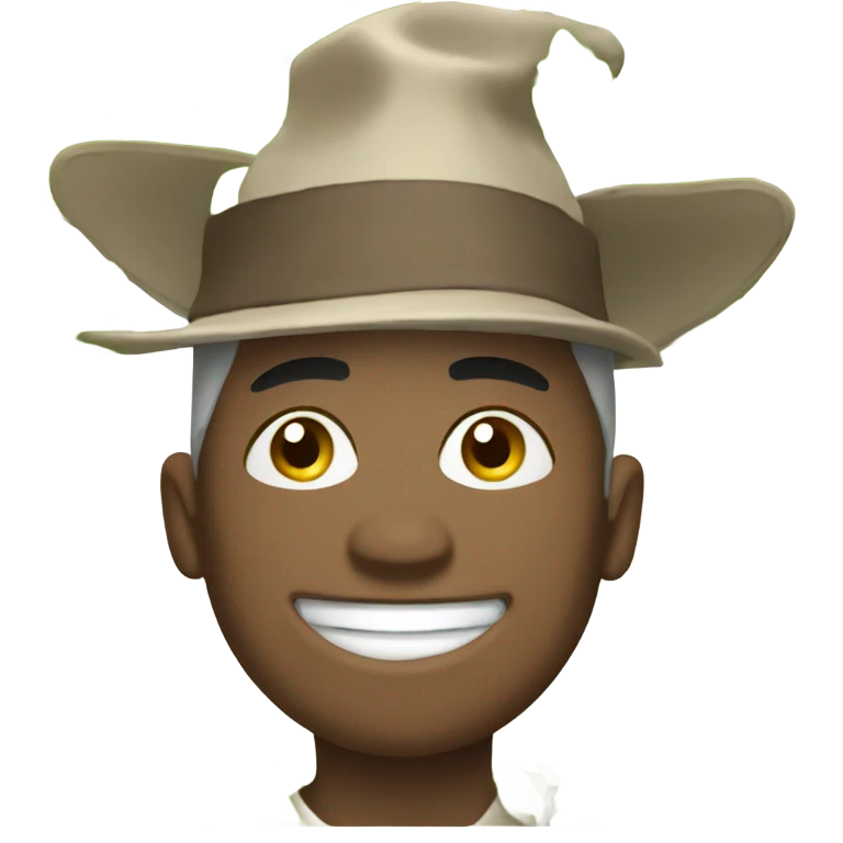 A happy face wearing a hat that it says Pine Hills emoji