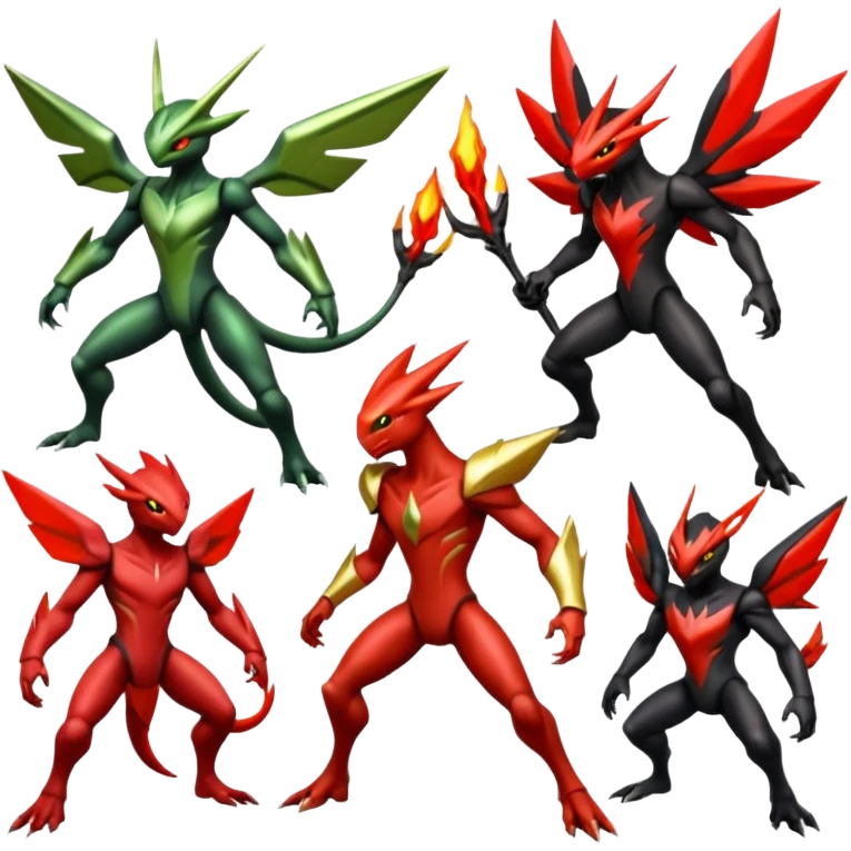 Scizor-Scyther-Blaziken-Darkrai-Fusion emoji