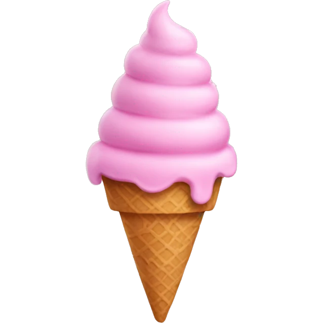 pink ice cream emoji