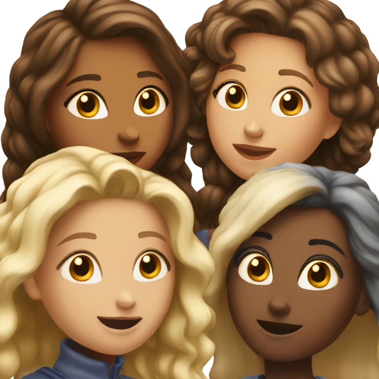 Four girlfriends  emoji