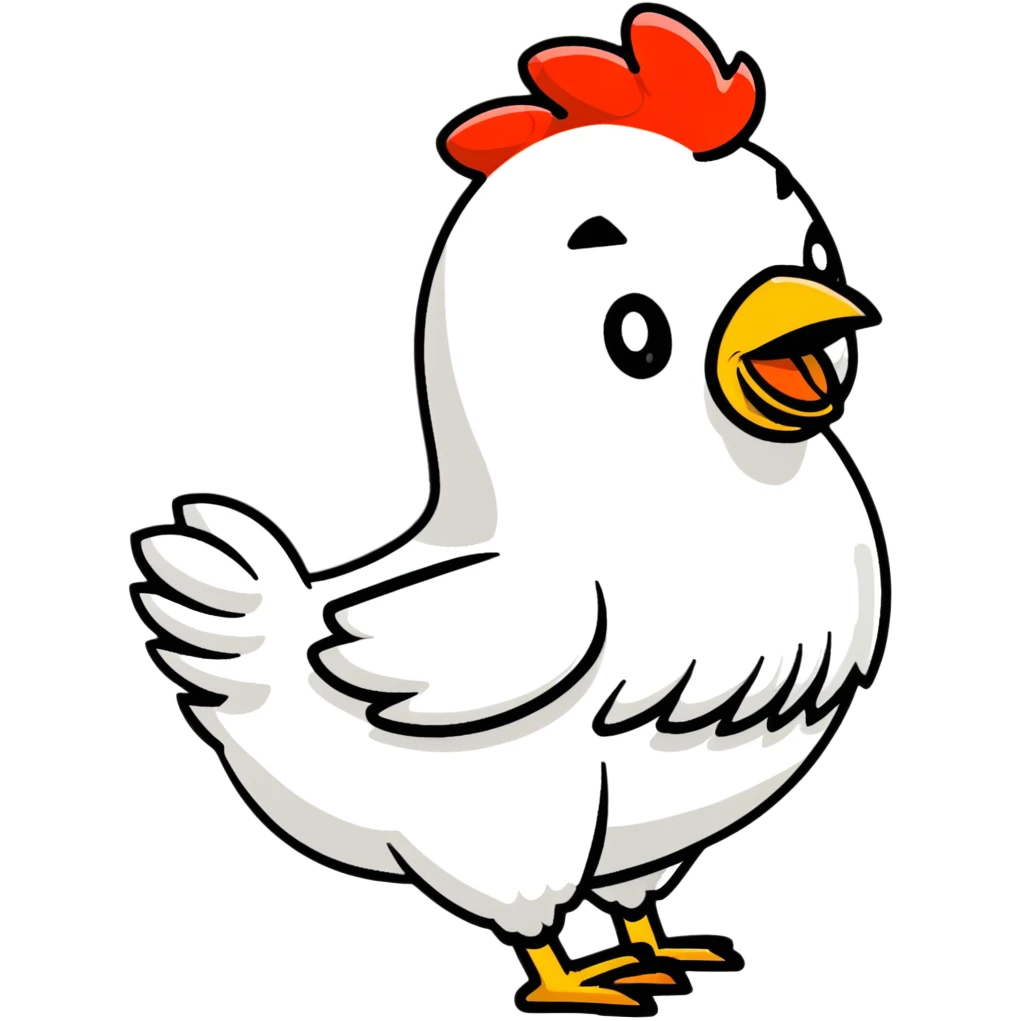 creeper on a chicken emoji
