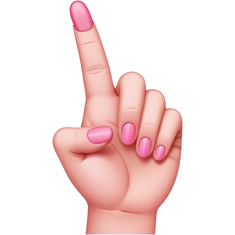 pink middle finger emoji