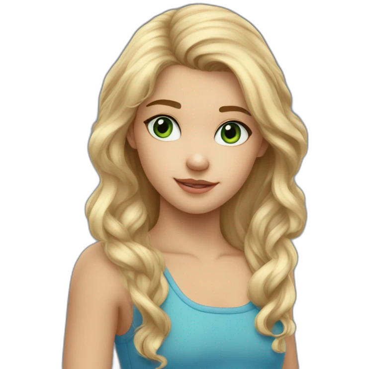 garcon grand blond aux yeux bleus câlin fille petite yeux verts cheveux blonds emoji