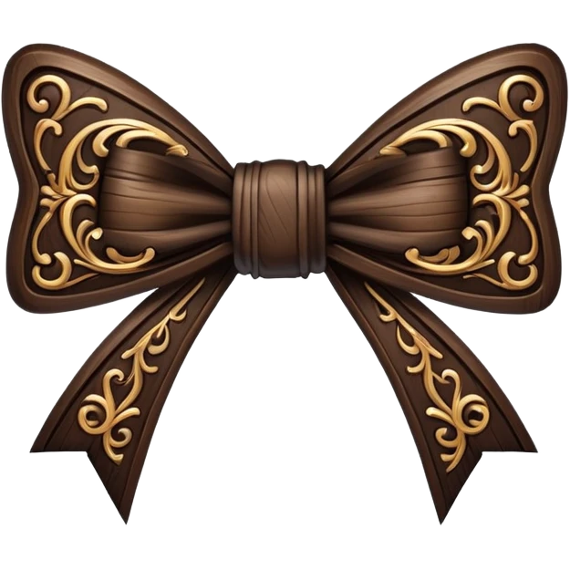 Gothic bow emoji