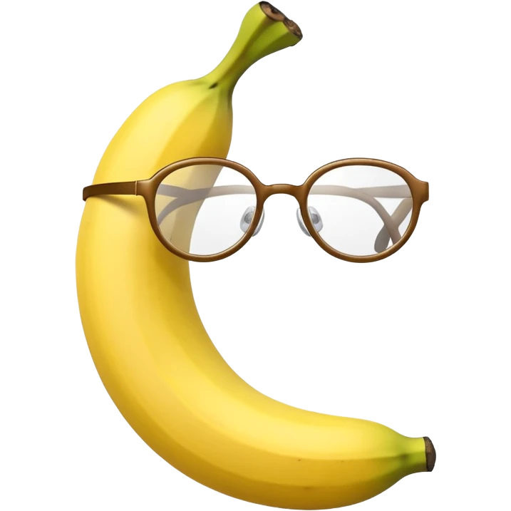 DO a banana with glasses emoji