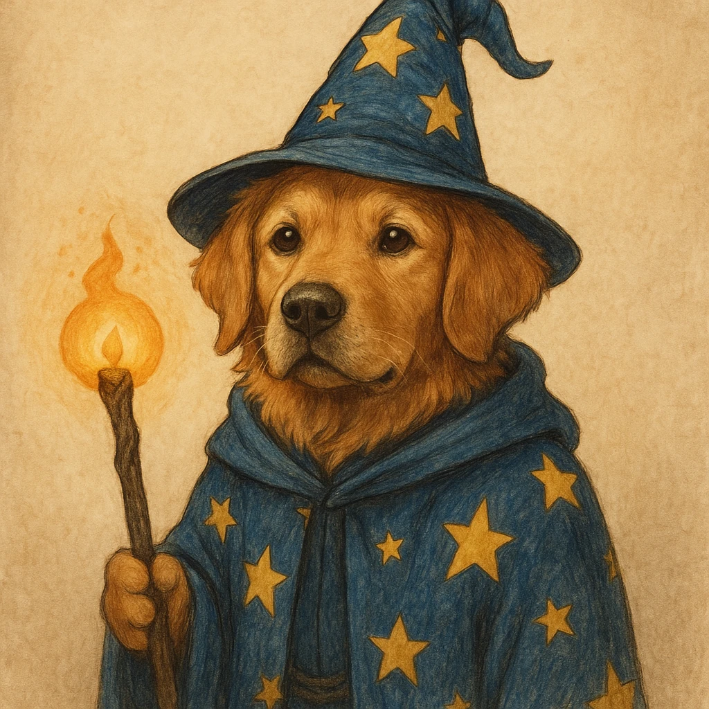 wizard dog emoji