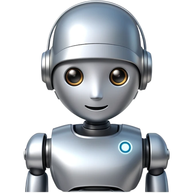 friendly AI robot assistant emoji