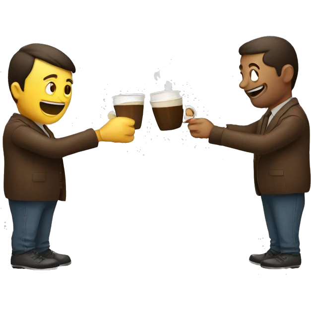 toasting with cofee emoji