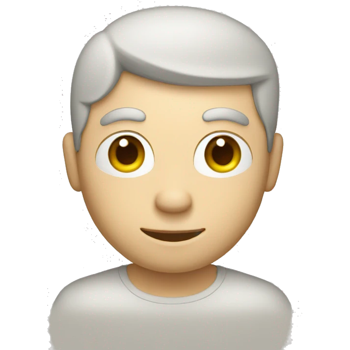 white skin man showing a sheet of paper emoji