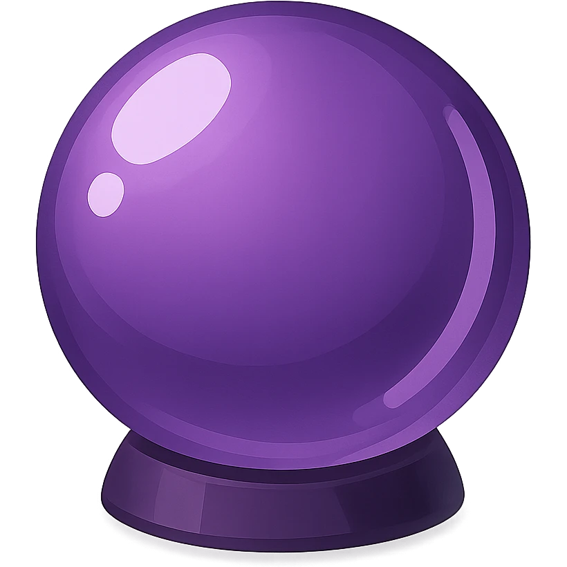 purple crystal ball emoji