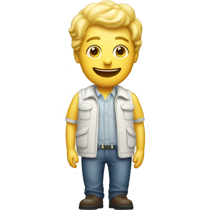 A guy traveling on a mayonnaise emoji