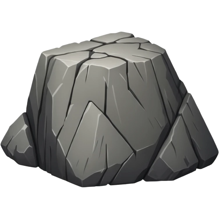 upside-down rock on emoji