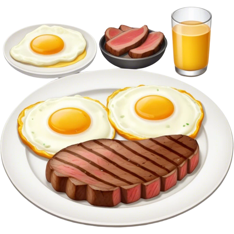 steak and eggs emoji