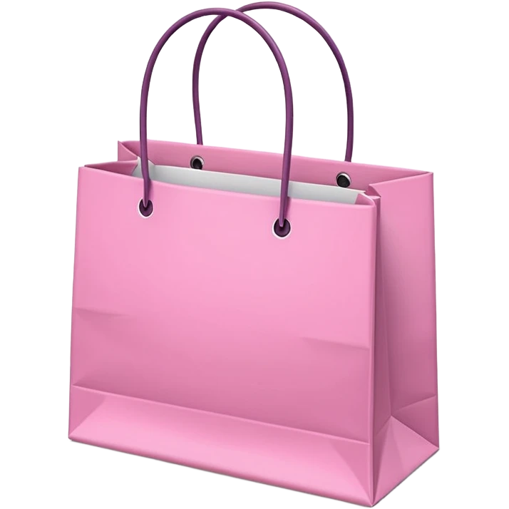 shopping pink bags emoji