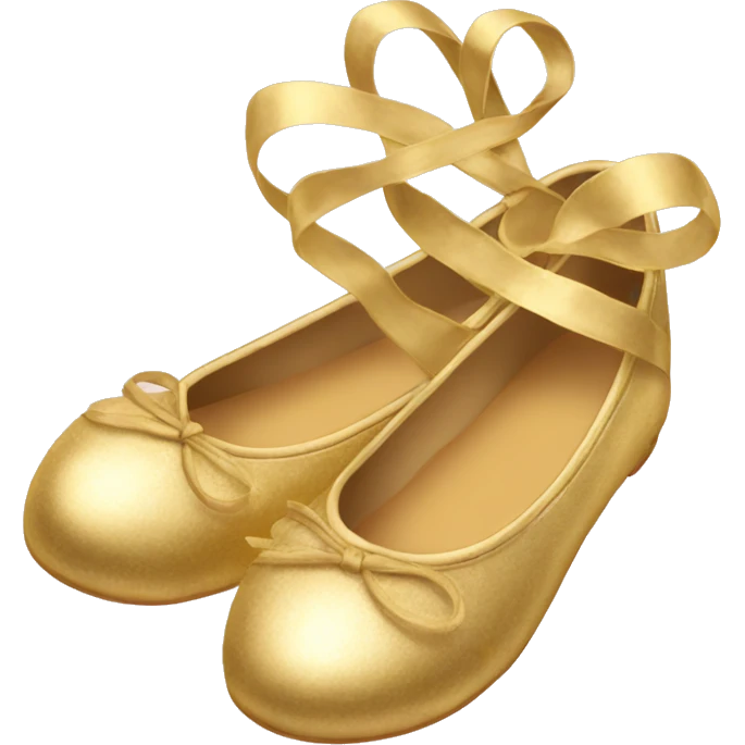 Gold ballerina shoes emoji