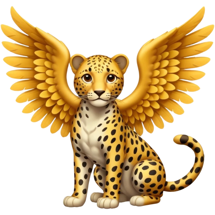 Leopard with wings emoji