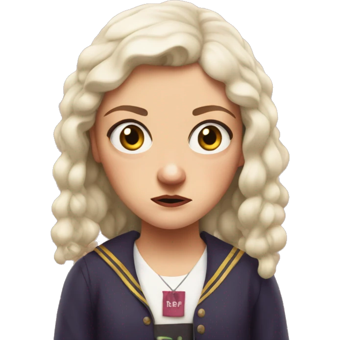 Sister Michael from Derry Girls looking grumpy emoji