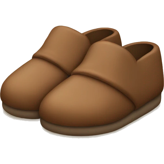 brown slippers emoji