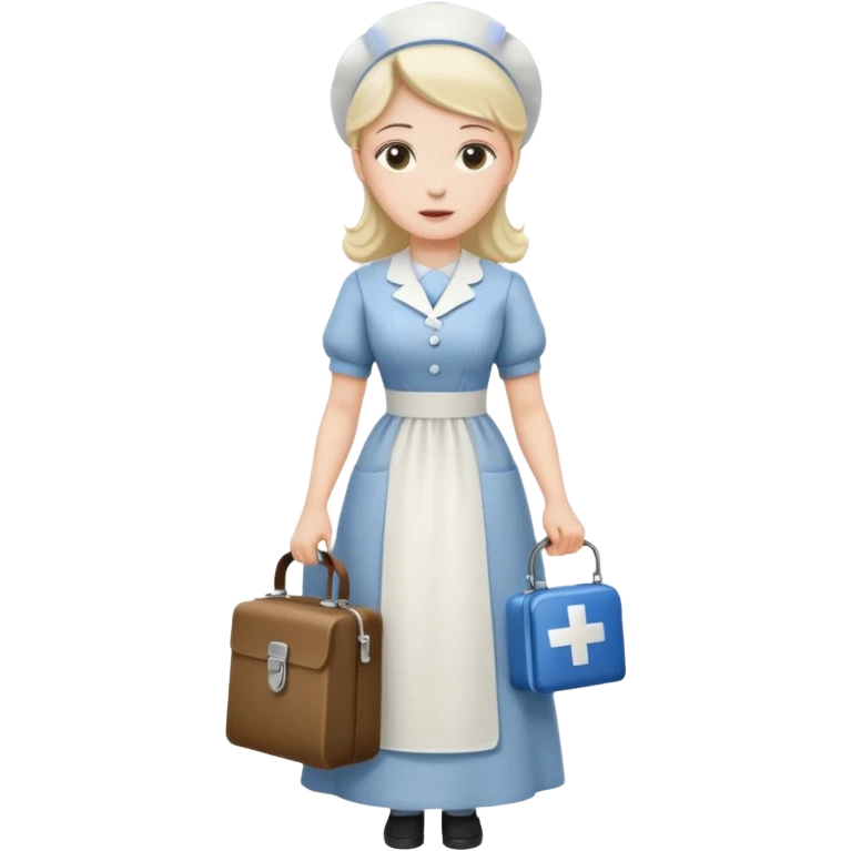 Victorian Nurse in a long dress emoji