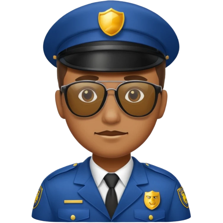 school security, sun glasses emoji