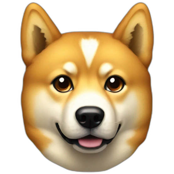 Doge with pixelated bezel emoji