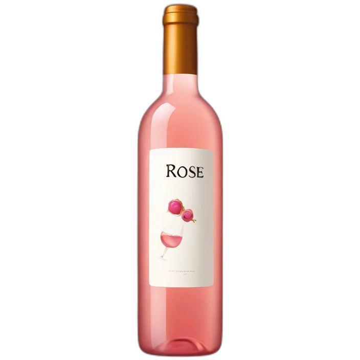 wine bottle of rosé emoji