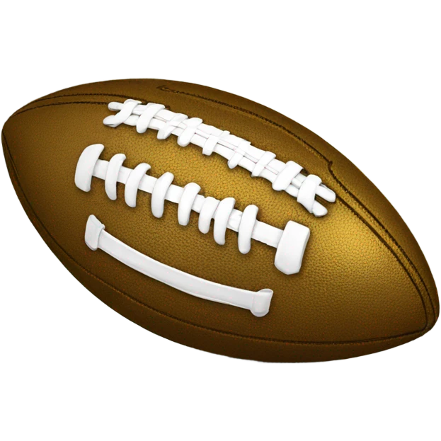 Golden football emoji