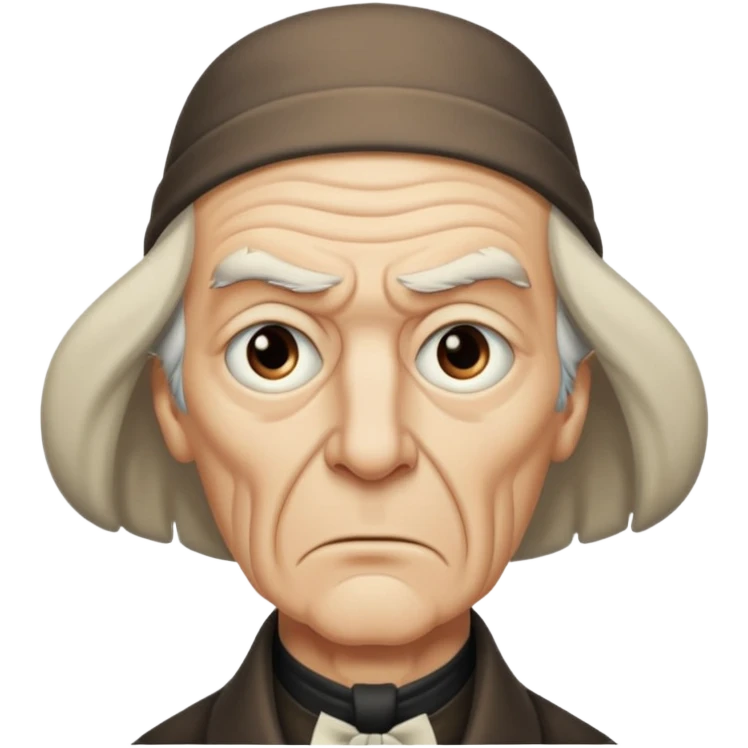 scrooge with frown emoji