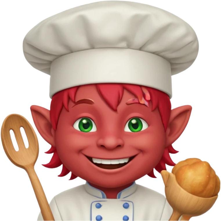 happy troll the red chef emoji