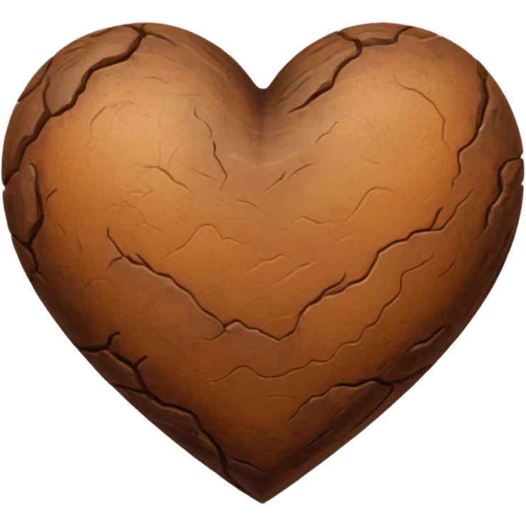 heart, natural earthy colours emoji
