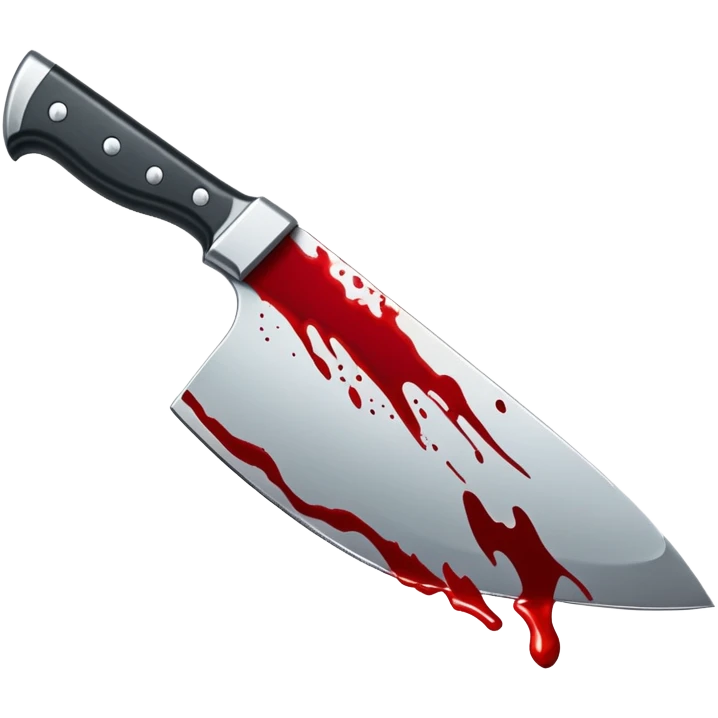 bloody knife with red blood stains emoji