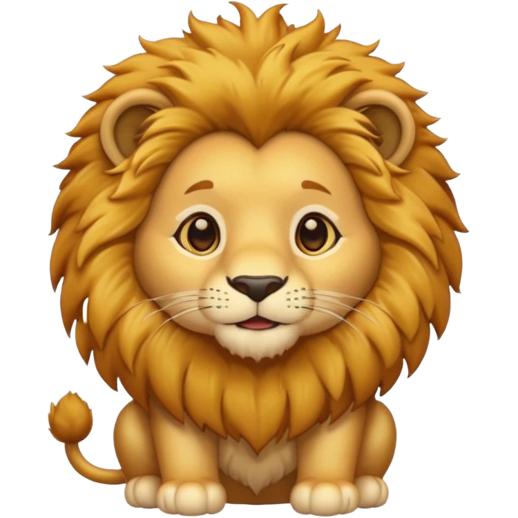 cute lion emoji
