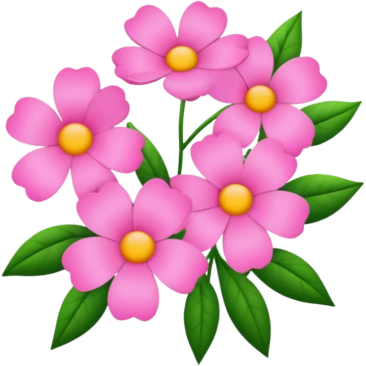 flowers that are pink emoji