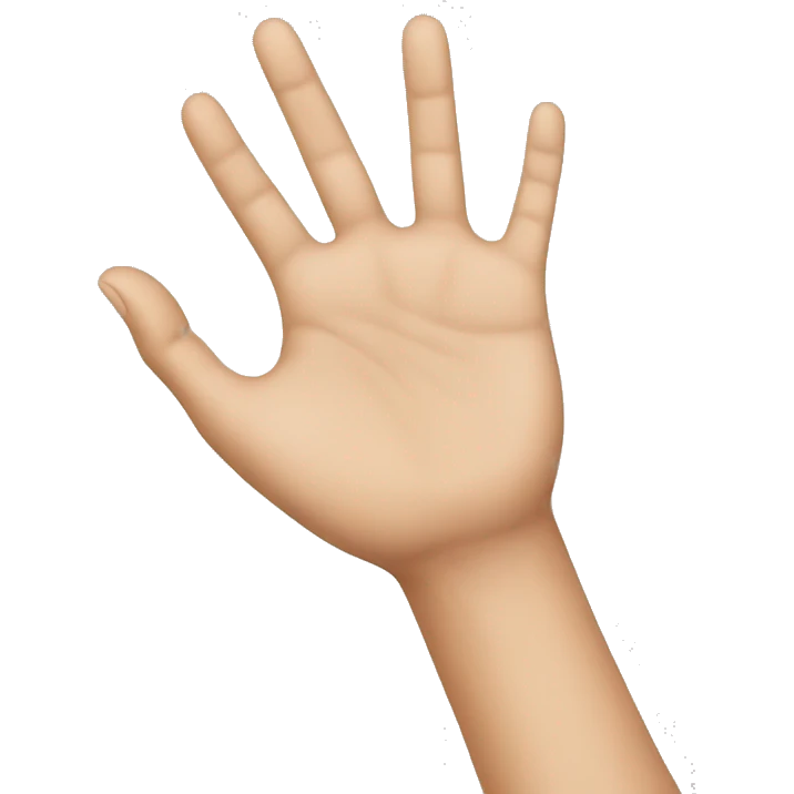 open hand emoji