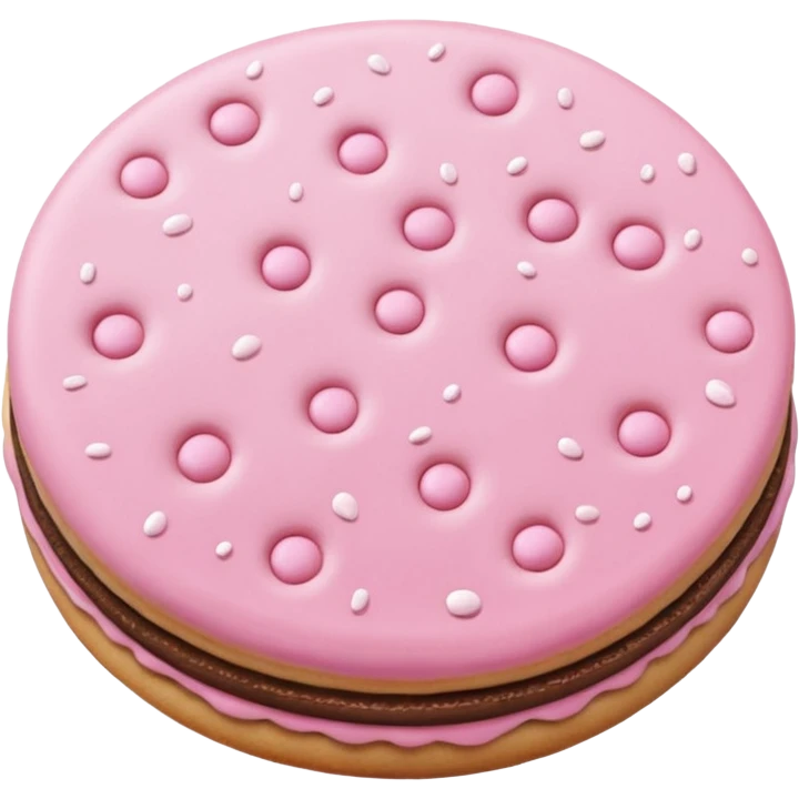 Light pink cookie emoji