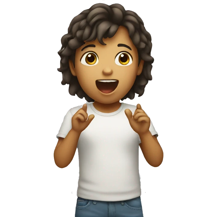 child singing emoji