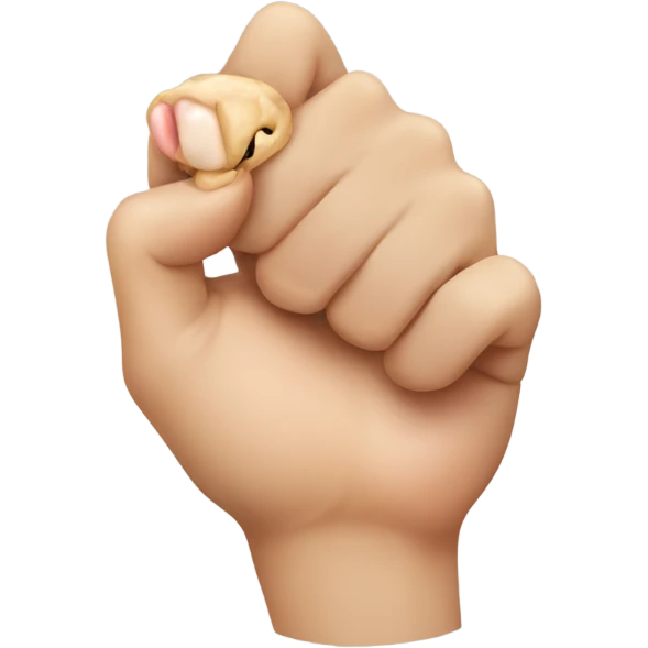 Finger bite  emoji