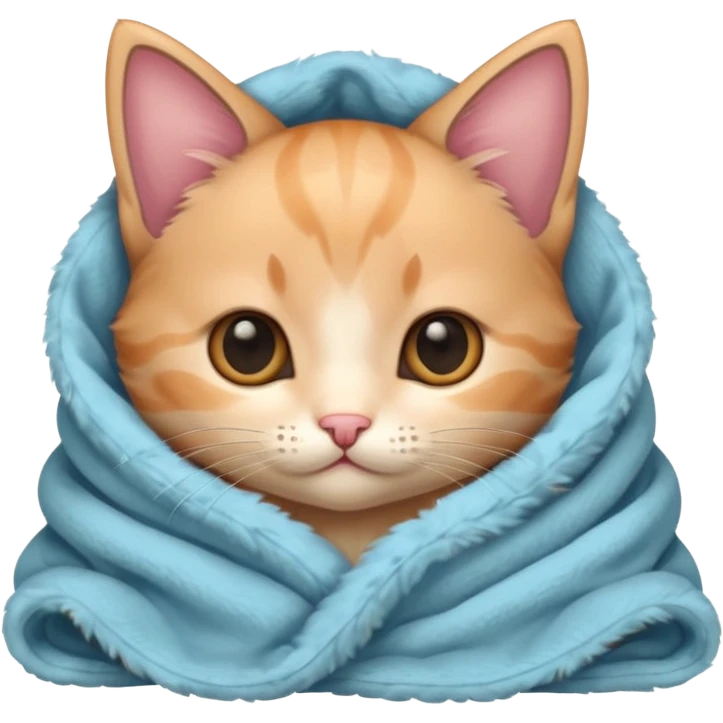 Cutest animal in a blanket emoji