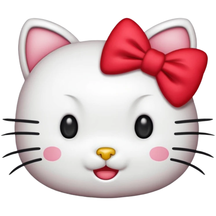 As un emoji de Hello Kitty más parecido  a la Hello Kitty emoji