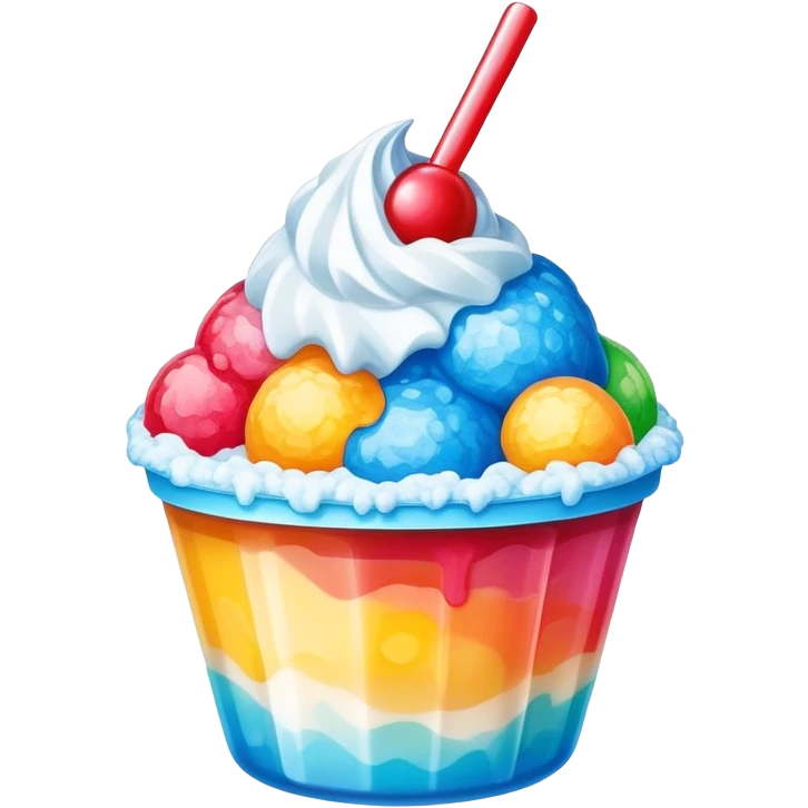 Chicago shaved ice emoji